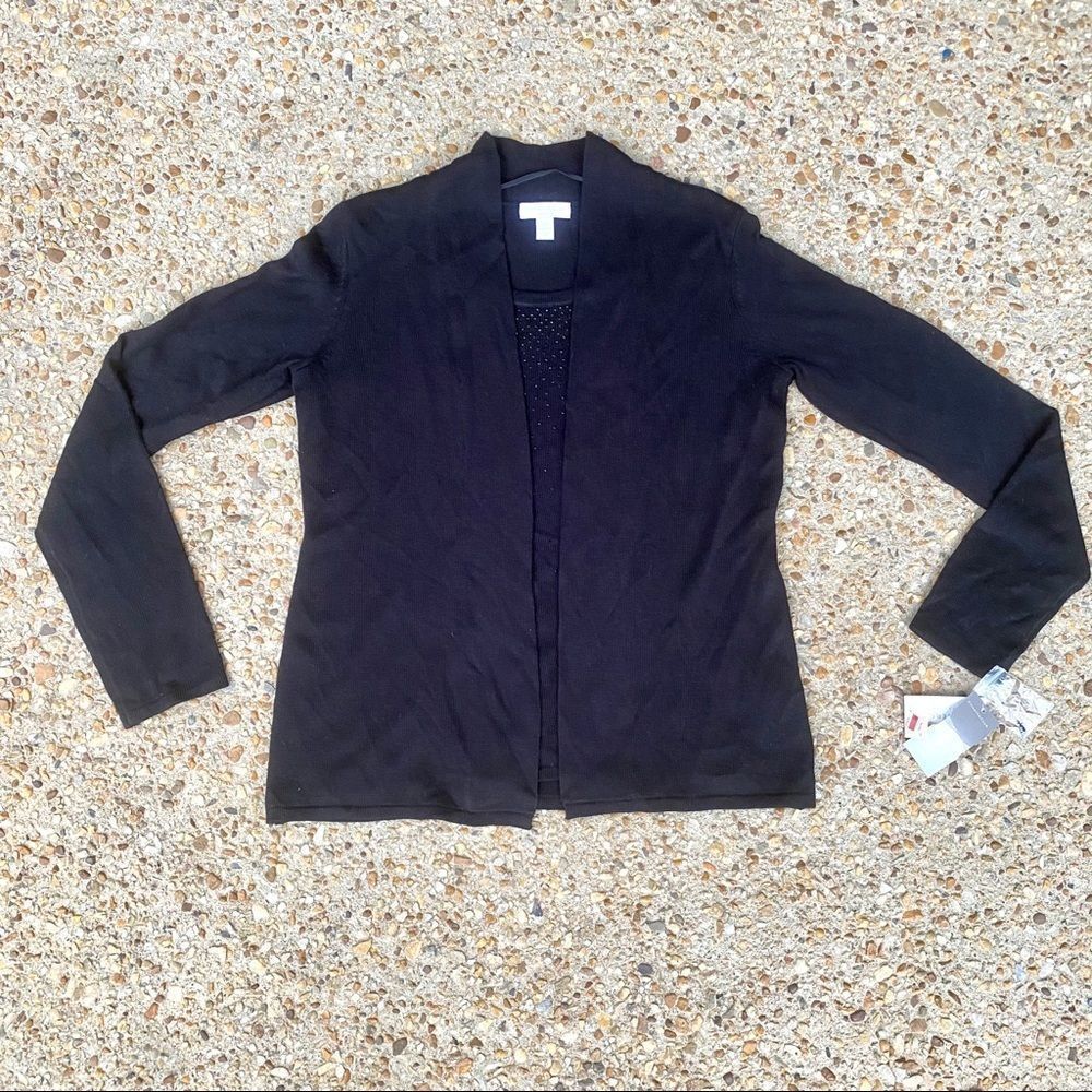 NWT Charter Club Black Sweater S Petite